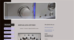 Desktop Screenshot of hifi-klang-studio.de