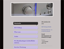 Tablet Screenshot of hifi-klang-studio.de